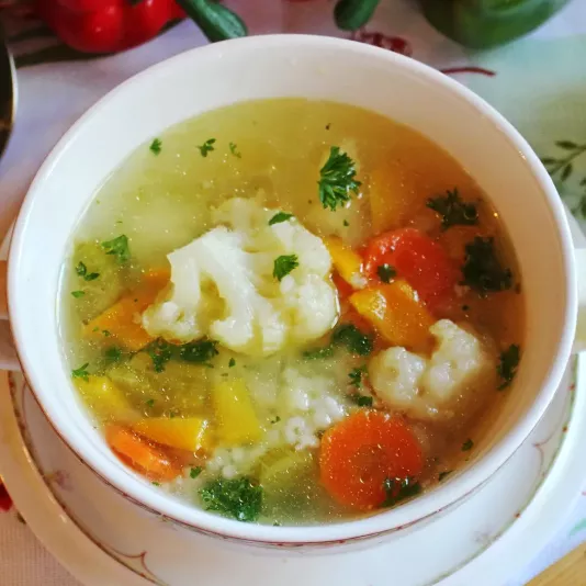 Рецепт супу з цвітної капусти