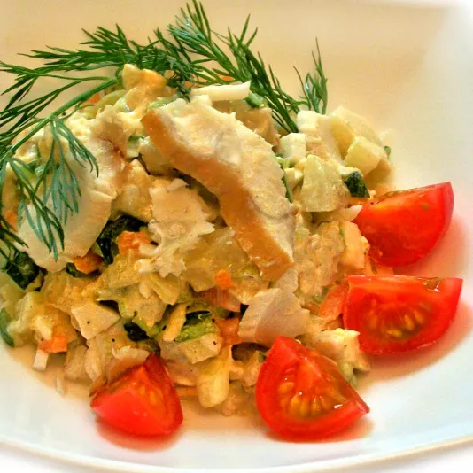 Cod Salad with Tomatoes Recipe
